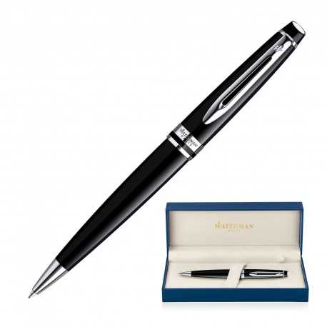 Executive Pens - Metal Pen Ballpoint Waterman Expert - Chrome Lacquer Black CT
