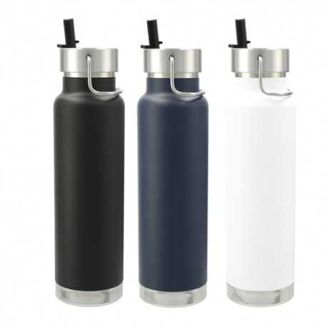 Drink Bottles - Metal - Thor Copper Vacuum Insulated Bottle 740ml Straw Lid
