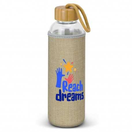 Drink Bottles - Glass - Eden Glass Bottle - Natural Sleeve - 600ml