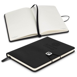 JAM Hardcover Notebook with Elastic Band, 1/Pack, Black, Small, 3