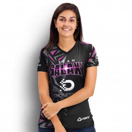 Sublimated Teamwear - Custom Womens Sports V-Neck T- Shirt