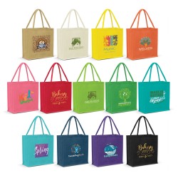 Monza Jute Tote Bag - Solid colours