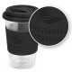 Reusable Coffee Cups - Plastic & Ceramic - Aztec Double Wall Glass Cup