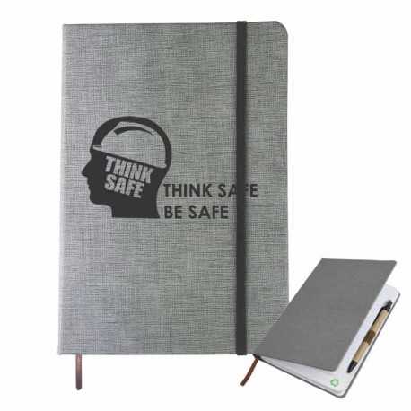 Promotional Journals & Noteboooks - Textured PU Notebook A5