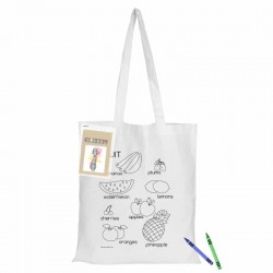 Colouring White Calico Bag No Gusset