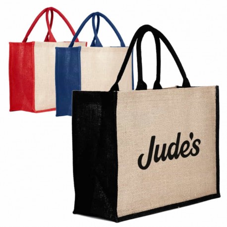 Jute Shopping & Tote Bags - Jute Bag Coloured