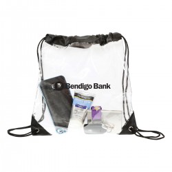 Clear Stadium Bags - Stadium Drawstring Bag