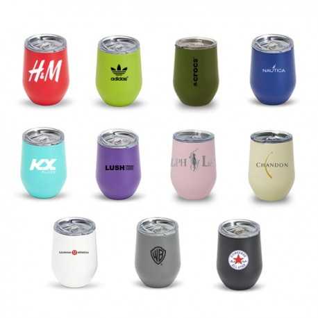 Reusable Coffee Cups - Metal - Zen Mirror Finish 350ml Mugs