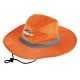 Wide Brim Hats - Hi Vis Reflector Safety Brim Hat