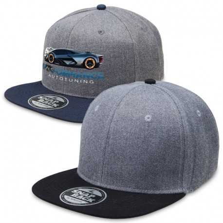 Caps - Heathered Snapback Cap Flat Peak