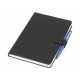Promotional Journals & Noteboooks - Remote Work Notebook w/Stand, Black