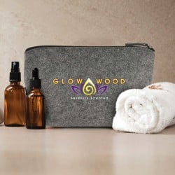 Toiletry Bags  - Montana RPET Felt Cosmetic Bag