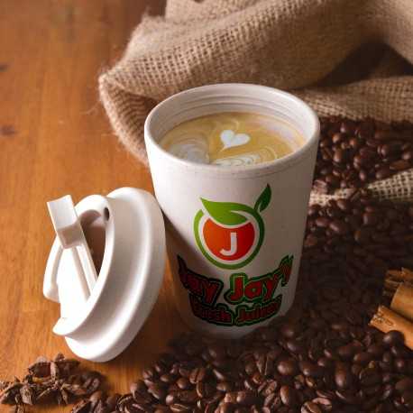 Reusable Coffee Cups - Plastic & Ceramic - Aroma Eco Cup / Eco Comfort Lid 350ml