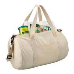 Fashion Tote Bags - 5 oz. Cotton 18inch Barrel Duffel