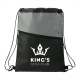 Drawstring Bags & Back Sacks - Cross Weave Zippered Drawstring Bag