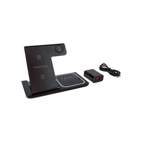 Phone & Tablet Chargers - Camden 3n1 Fast Wireless Charger with QC3.0 Adapter