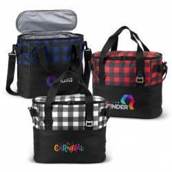 Round Cooler 6-Can Foil Inner Lining Zipper Insulated Bag