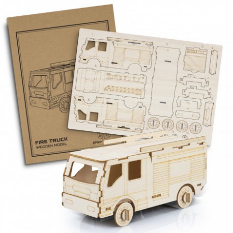 BRANDCRAFT Fire Truck Wooden Model