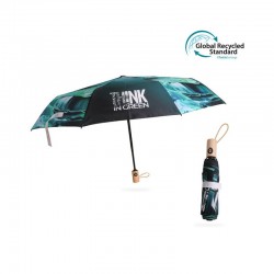 Triple folding RPET umbrella - auto open and close