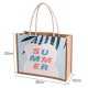 Jute Shopping & Tote Bags - Custom Made Canvas and Jute Tote Bag