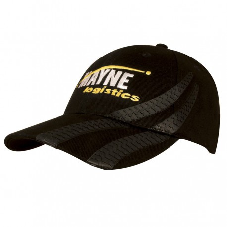 Brushed Heavy Cotton Cap with Tyre Tracks