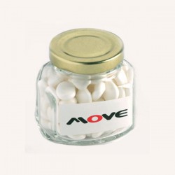 Mints in Glass Squexagonal Jar 90G