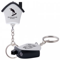 Mini House Flashlight Keytag