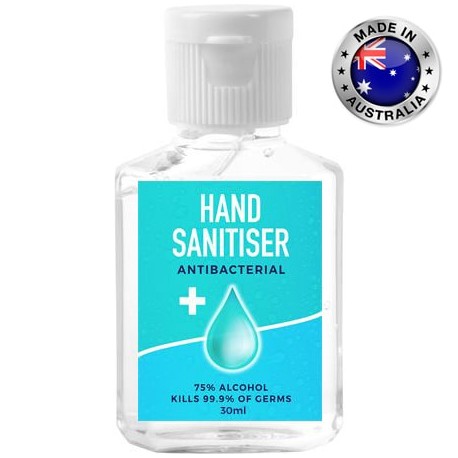 30ml - 75% Antibacterial Australian Made Hand Sanitiser Gel