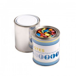 Promotional Chocolates - Paint Tin Filled with Choc Beans 250G (Mixed Colours)