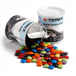 Promotional Chocolates - Choc Beans in Pull Can 275G (Corporate Colours)